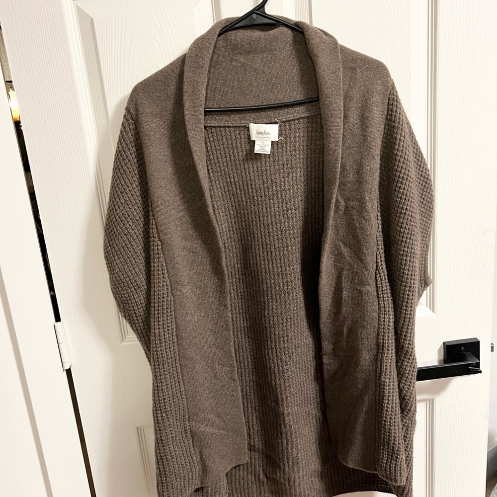 Neiman Marcus 100% Cashmere Open Cardigan Size XL - Picture 6 of 6